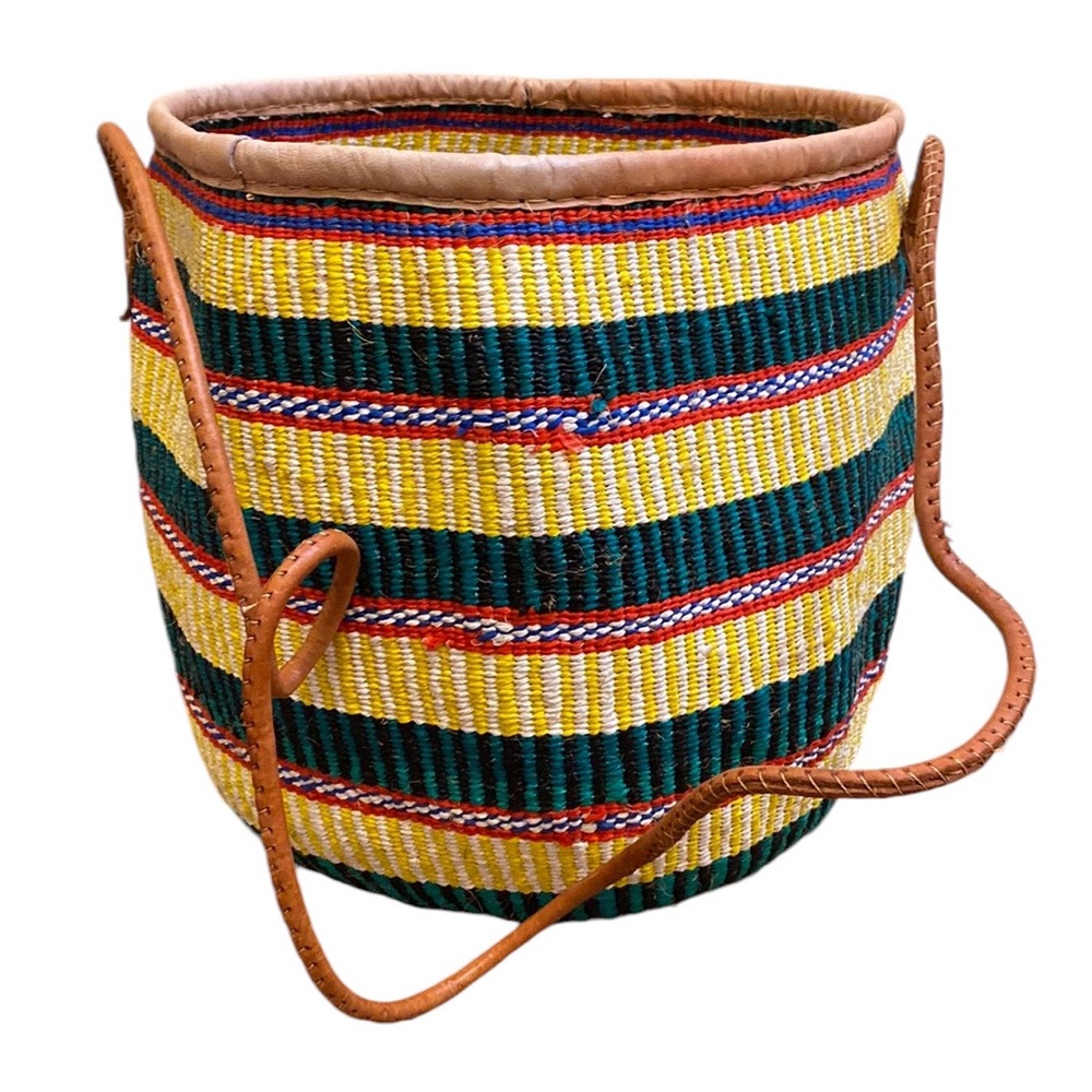 Extra Large Weave Bucket Tote